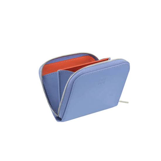 Mini Wallet | Sky Blue & Silber – Vorbestellung
