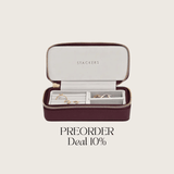 Schmuckschatulle zum Reisen | Dunkelrot – Vorbestellung