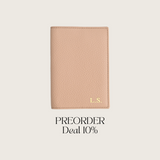 Passport Cover Grained Leather | Beige
