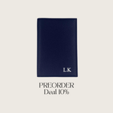 Passport Cover Grained Leather | Night Blue