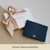 Cardholder Grained Leather | Night Blue