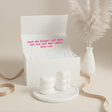 Kerzen-Set | Bubble & Donut Duo mit persönlichem Gruß