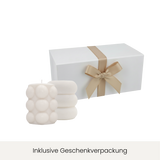 Kerzen-Set | Bubble & Donut Duo mit persönlichem Gruß