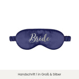 Schlafmaske mit Personalisierung | Nachtblau