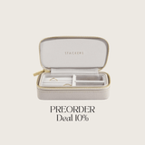 Schmuckschatulle zum Reisen | Taupe – Vorbestellung