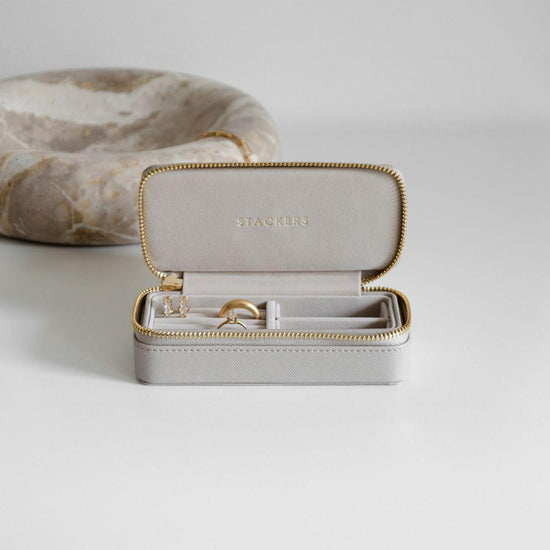 Schmuckschatulle zum Reisen | Taupe – Vorbestellung