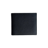 Geldbörse Classic Genarbtes Leder | Schwarz - Personalisierte Geldbörse für Männer - mit Gravur | MERSOR | MERSOR