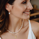 Baroque Pearl Necklace | Gold