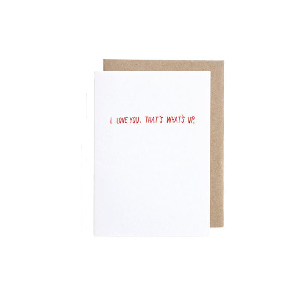 Greeting card mini | I love you. This is how it works.