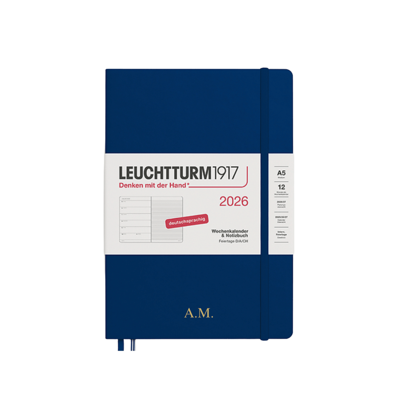 Wochenkalender 2026 A5 Hardcover | Marine