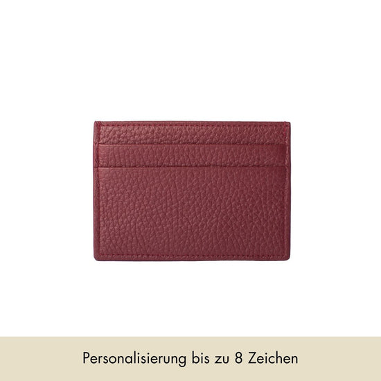 Cardholder Grained Leather | Dark Red