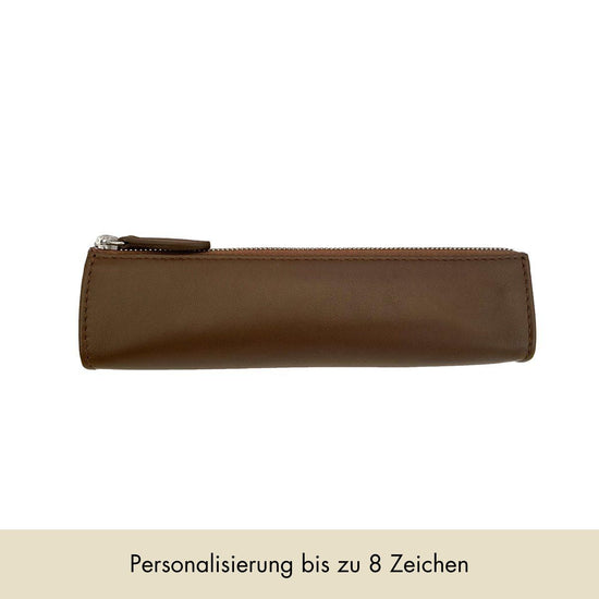 Pencil Case | Brown & Silver