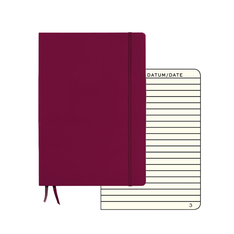 Notizbuch A5 Hardcover | Port Red