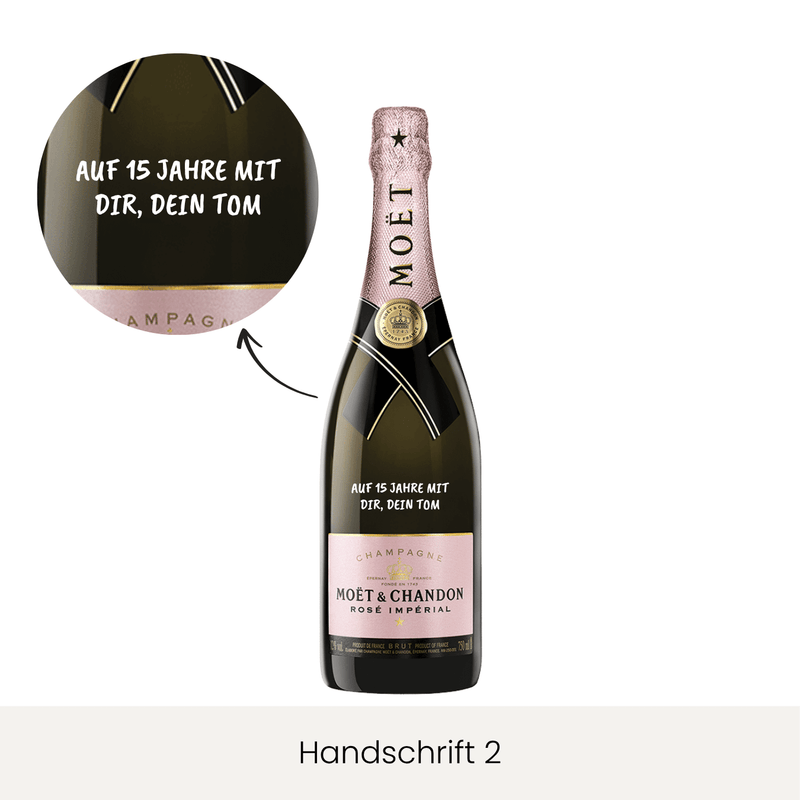 Personalisierter Champagner | Moët & Chandon Brut Impérial Rosé