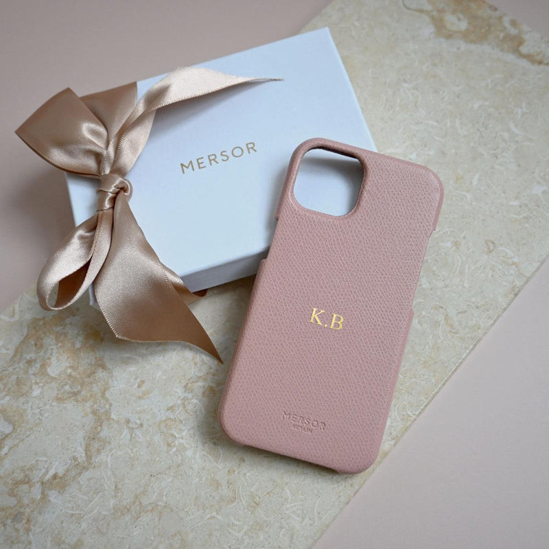 Personalisierbare Iphone Hülle in Blush Pink bei MERSOR