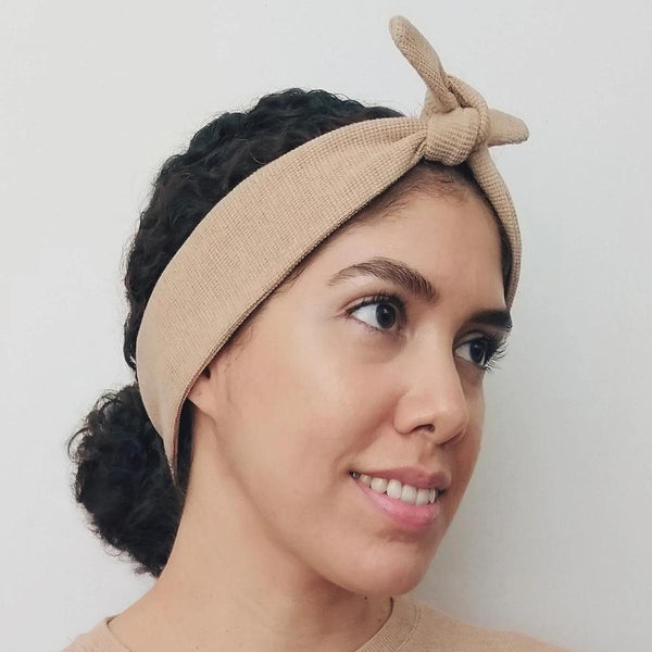 Wellness Stirnband in der Farbe Camel | MERSOR