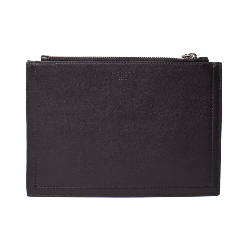 MERSOR Big Clutch in Pouch Style Customized - Black & Silver | MERSOR